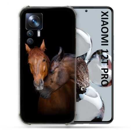 Coque Renforcée Pour Xiaomi 12T Pro Animal Cheval Marron
