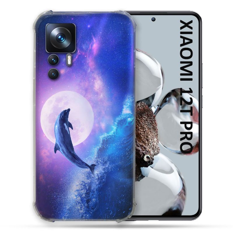 Coque Renforcée Pour Xiaomi 12T Pro Animal Dauphin Vague