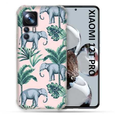 Coque Renforcée Pour Xiaomi 12T Pro Animal Elephant Pattern