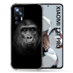 Coque Renforcée Pour Xiaomi 12T Pro Animal Gorille Noir