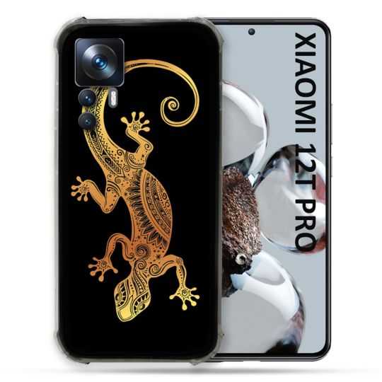 Coque Renforcée Pour Xiaomi 12T Pro Animal Lezard Noir