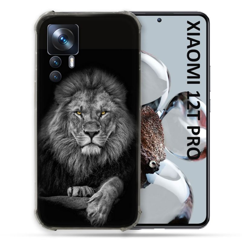 Coque Renforcée Pour Xiaomi 12T Pro Animal Lion Majestueux