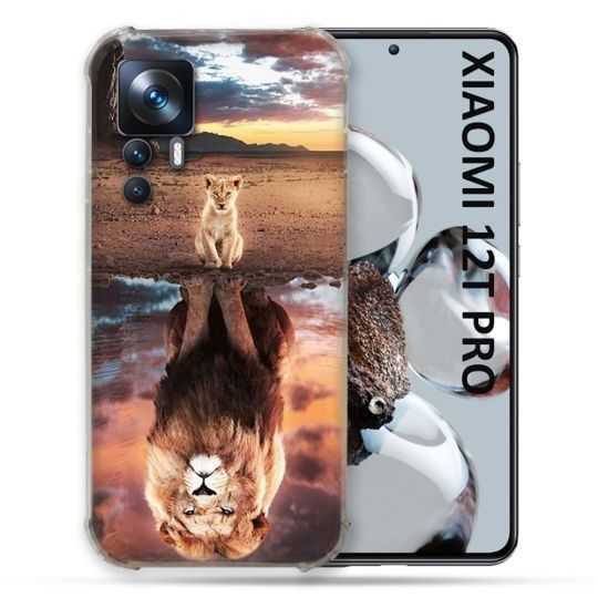 Coque Renforcée Pour Xiaomi 12T Pro Animal Lion Reflet