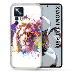 Coque Renforcée Pour Xiaomi 12T Pro Animal Lion Tag