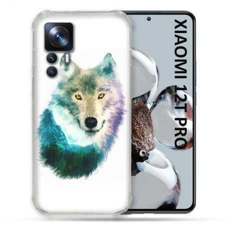 Coque Renforcée Pour Xiaomi 12T Pro Animal Loup Montagne