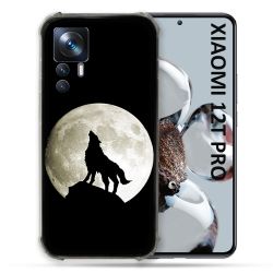 Coque Renforcée Pour Xiaomi 12T Pro Animal Loup Noir