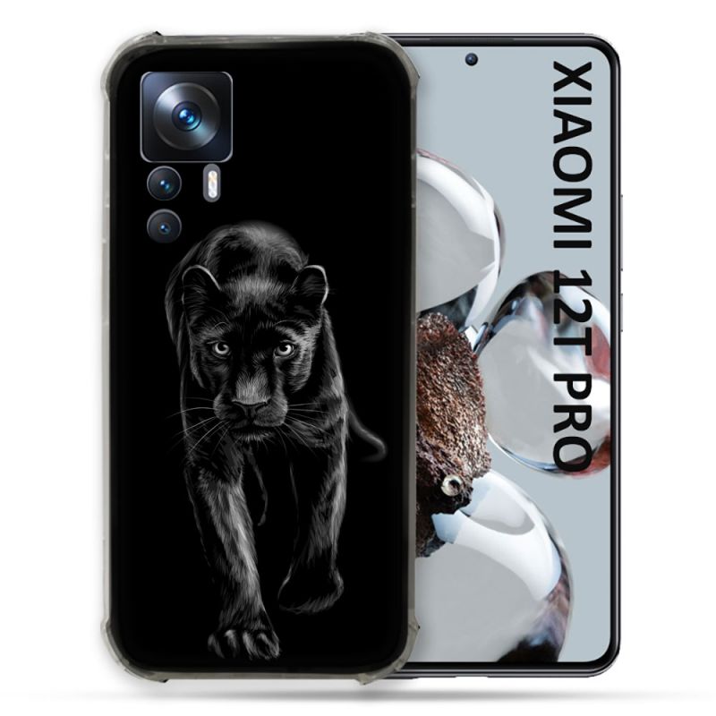 Coque Renforcée Pour Xiaomi 12T Pro Animal Panthère Noire