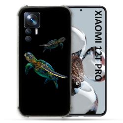 Coque Renforcée Pour Xiaomi 12T Pro Animal Tortue Noire multicolore
