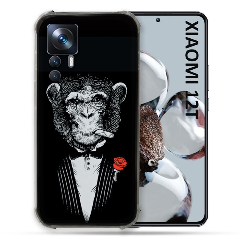 Coque Renforcée Pour Xiaomi 12T Pro Decale Singe Mafia