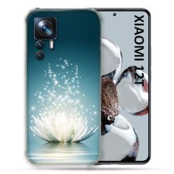 Coque Renforcée Pour Xiaomi 12T Pro Fleur Lotus Blanc