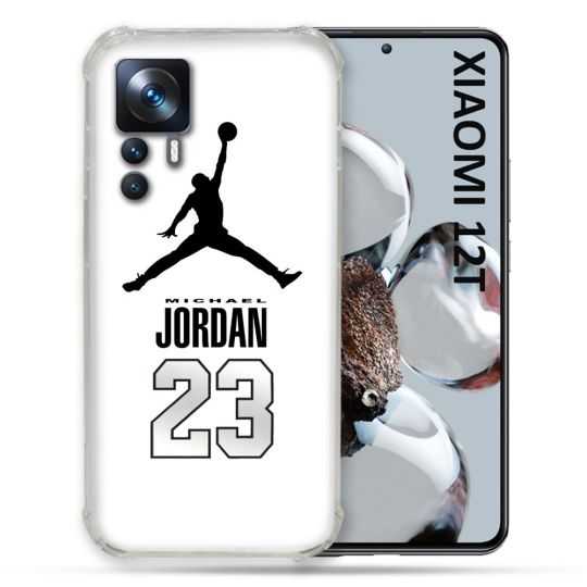 Coque Renforcée Pour Xiaomi 12T Pro Jordan 23 Blanc