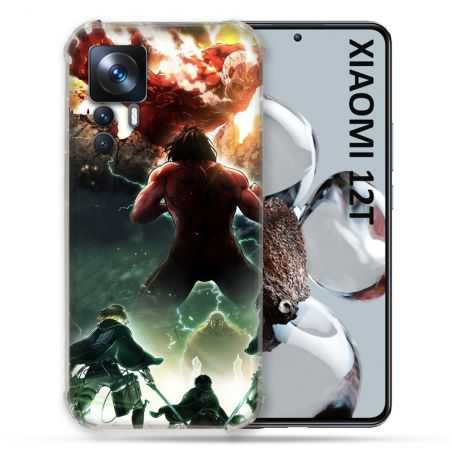 Coque Renforcée Pour Xiaomi 12T Pro Manga Attaque Titans Combat