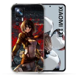Coque Renforcée Pour Xiaomi 12T Pro Manga Attaque Titans Mikasa