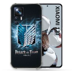Coque Renforcée Pour Xiaomi 12T Pro Manga Attaque Titans Noir