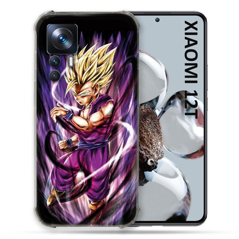 Coque Renforcée Pour Xiaomi 12T Pro Manga Dragon Ball Sangohan Violet