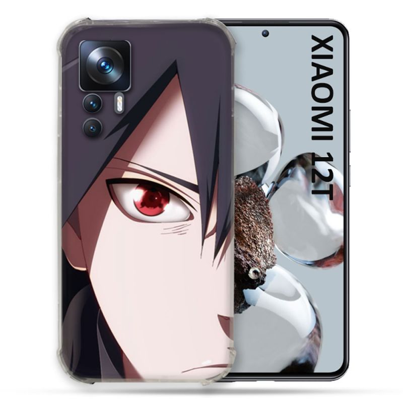 Coque Renforcée Pour Xiaomi 12T Pro Manga Naruto Sasuke visage