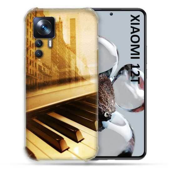 Coque Renforcée Pour Xiaomi 12T Pro Musique Piano Retro