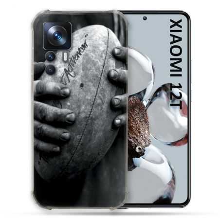 Coque Renforcée Pour Xiaomi 12T Pro Sport Rugby Ballon Vintage