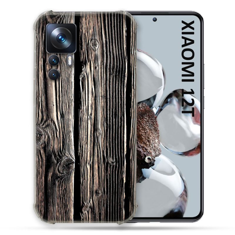 Coque Renforcée Pour Xiaomi 12T Pro Texture Bois
