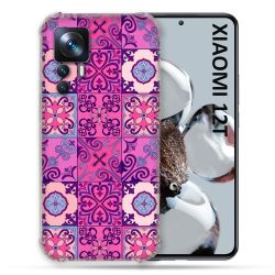 Coque Renforcée Pour Xiaomi 12T Pro Texture Carreau Ciment Violet