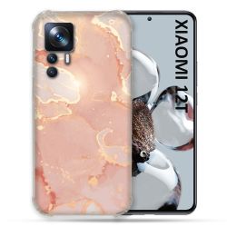 Coque Renforcée Pour Xiaomi 12T Pro Texture Marbre Rose