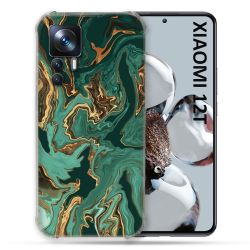 Coque Renforcée Pour Xiaomi 12T Pro Texture Marbre Vert