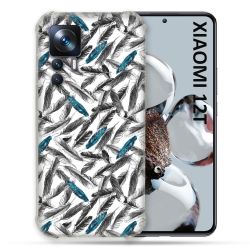 Coque Renforcée Pour Xiaomi 12T Pro Texture Plume Canard