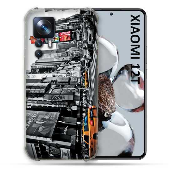 Coque Renforcée Pour Xiaomi 12T Pro Voyage Amerique USA New York Taxi
