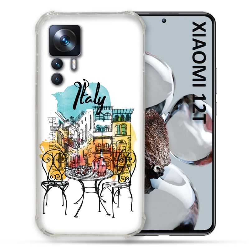 Coque Renforcée Pour Xiaomi 12T Pro Voyage Italie Vintage