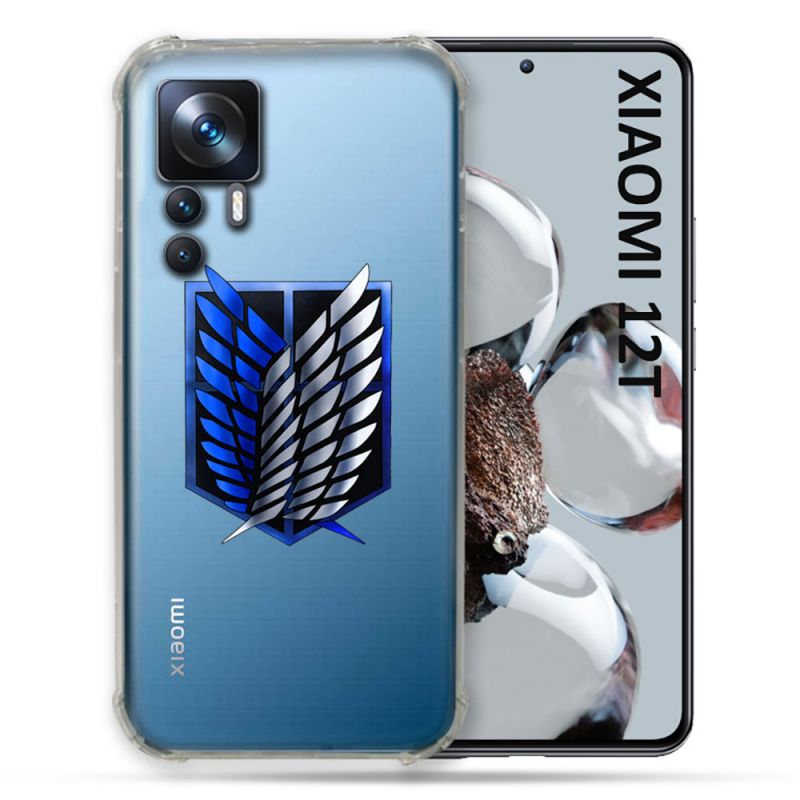 Coque Renforcée Transparente Pour Xiaomi 12T Pro Attaque Titan Logo