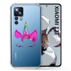 Coque Renforcée Transparente Pour Xiaomi 12T Pro Licorne Paillette