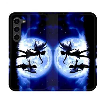 Housse Cuir Portefeuille Pour Samsung Galaxy S23 Fantastique Fee Lune