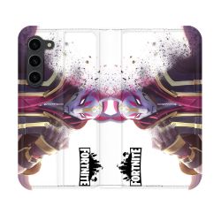 Housse Cuir Portefeuille Pour Samsung Galaxy S23 Fortnite Blanc