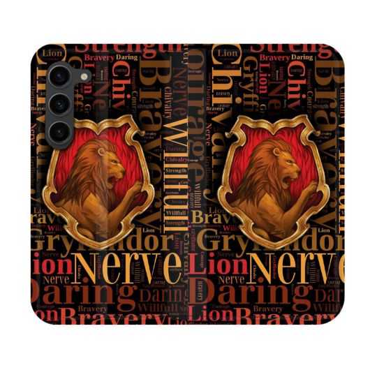 Housse Cuir Portefeuille Pour Samsung Galaxy S23 Harry Potter Griffondor