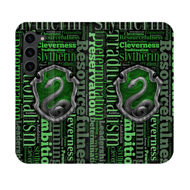 Housse Cuir Portefeuille Pour Samsung Galaxy S23 Harry Potter Serpentar