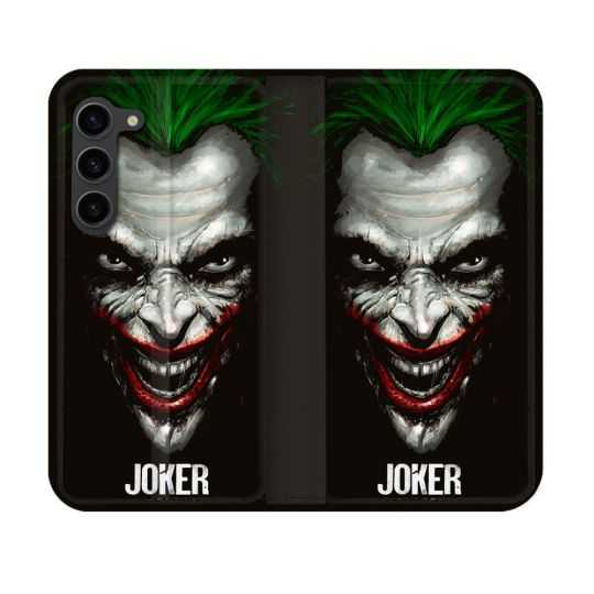 Housse Cuir Portefeuille Pour Samsung Galaxy S23 Joker Noir