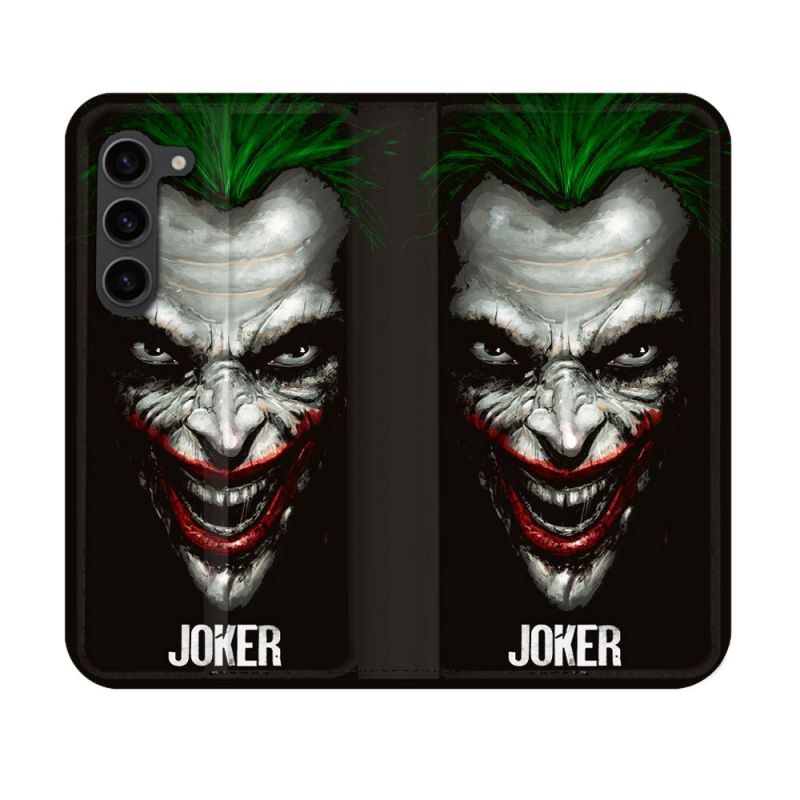 Housse Cuir Portefeuille Pour Samsung Galaxy S23 Joker Noir
