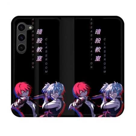 Housse Cuir Portefeuille Pour Samsung Galaxy S23 Manga Assassination Classroom Duo