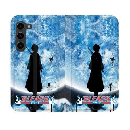 Housse Cuir Portefeuille Pour Samsung Galaxy S23 Manga Bleach Lune