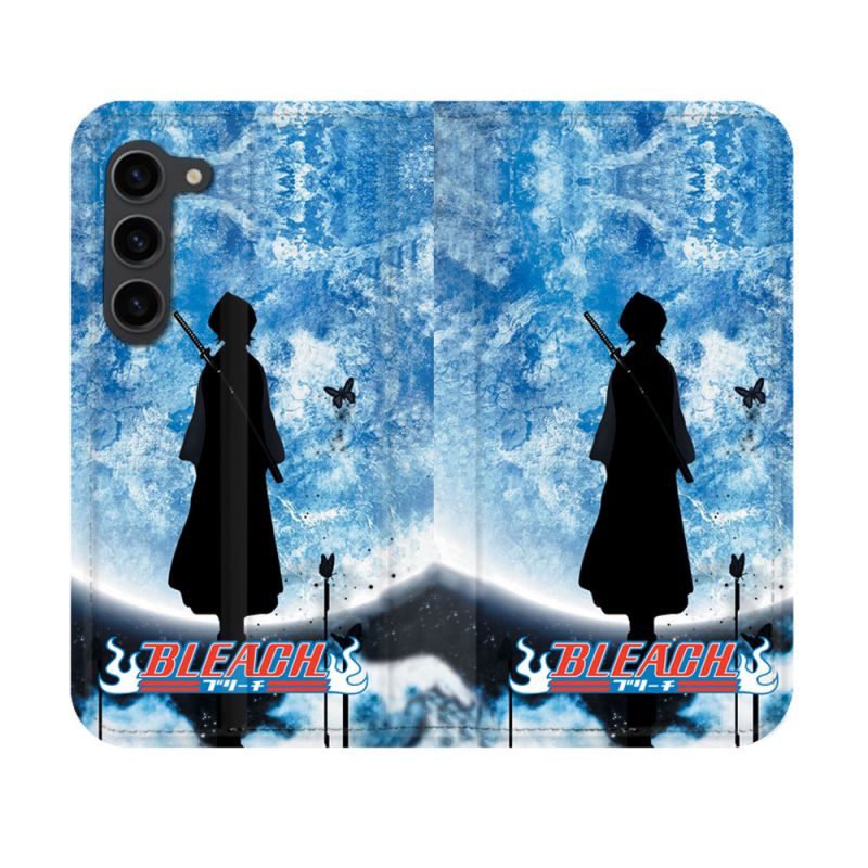Housse Cuir Portefeuille Pour Samsung Galaxy S23 Manga Bleach Lune