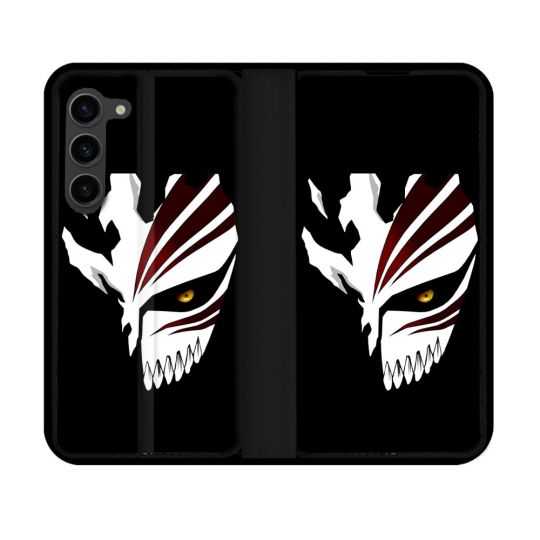 Housse Cuir Portefeuille Pour Samsung Galaxy S23 Manga Bleach Masque