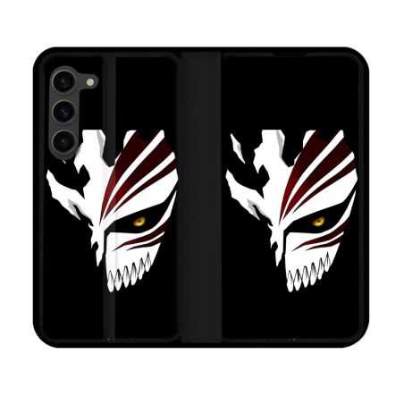 Housse Cuir Portefeuille Pour Samsung Galaxy S23 Manga Bleach Masque