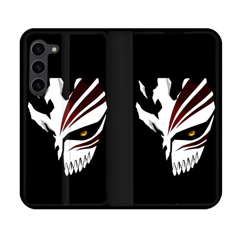 Housse Cuir Portefeuille Pour Samsung Galaxy S23 Manga Bleach Masque