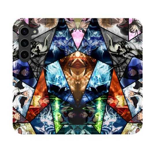 Housse Cuir Portefeuille Pour Samsung Galaxy S23 Manga Bleach Pele Mele