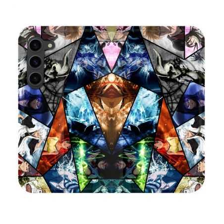 Housse Cuir Portefeuille Pour Samsung Galaxy S23 Manga Bleach Pele Mele
