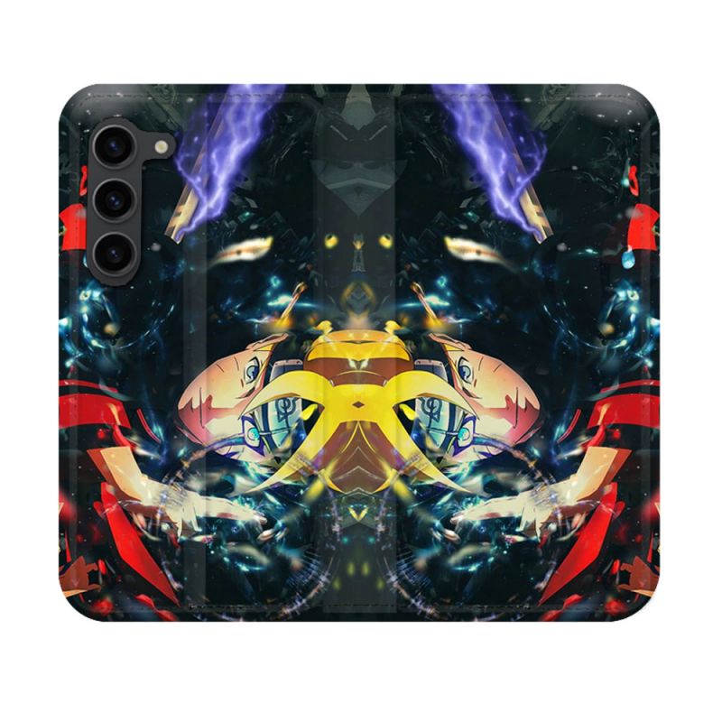 Housse Cuir Portefeuille Pour Samsung Galaxy S23 Manga Boruto Eclair