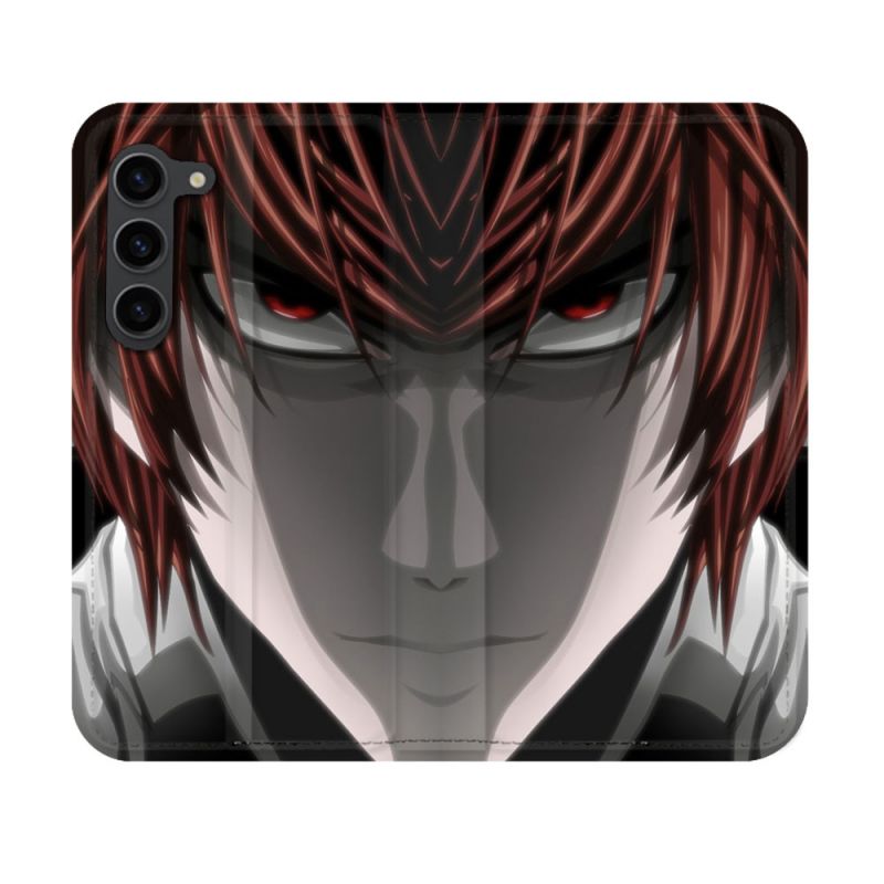 Housse Cuir Portefeuille Pour Samsung Galaxy S23 Manga Death Note Kira