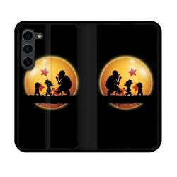 Housse Cuir Portefeuille Pour Samsung Galaxy S23 Manga Dragon Ball Vintage
