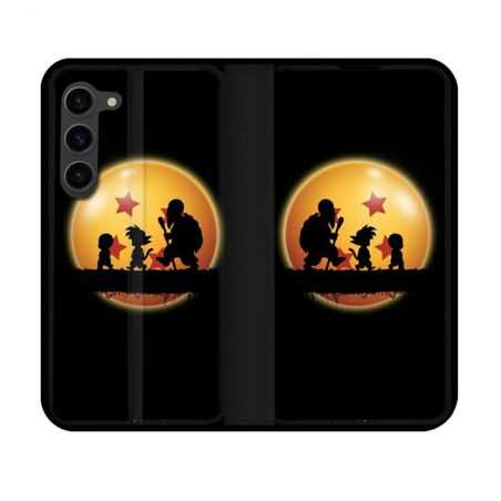 Housse Cuir Portefeuille Pour Samsung Galaxy S23 Manga Dragon Ball Vintage