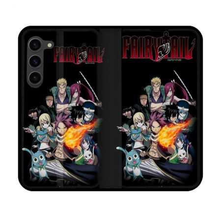 Housse Cuir Portefeuille Pour Samsung Galaxy S23 Manga Fairy Tail Logo Team